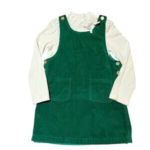 Janie and Jack Corduroy Patch Pocket Dress and Shirt Size 6